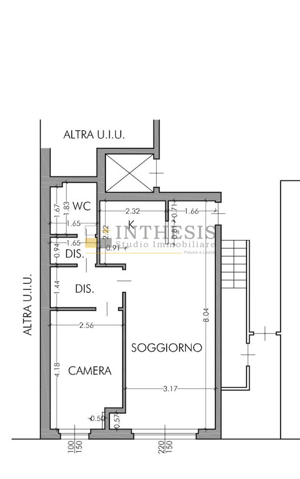 Bilocale da ristrutturare in viale campania 56, Monza