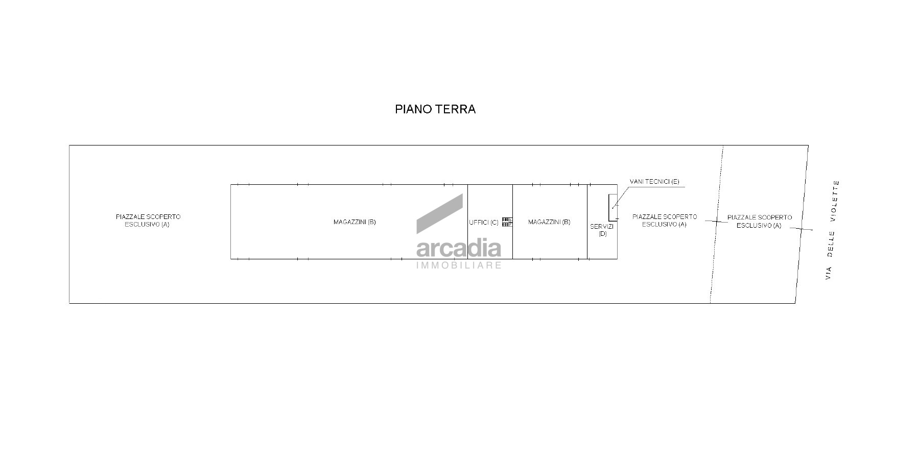 Capannone in vendita in via delle violette 10, Modugno