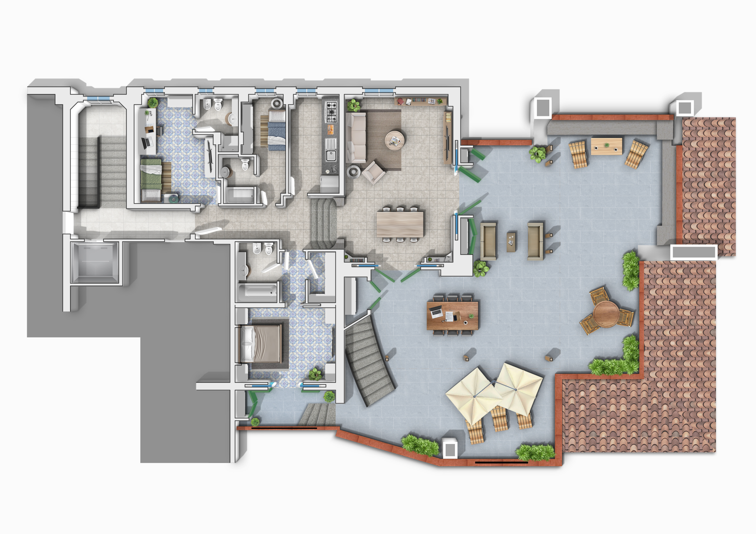 Attico con terrazzi in via caravaggio snc, Monte Argentario