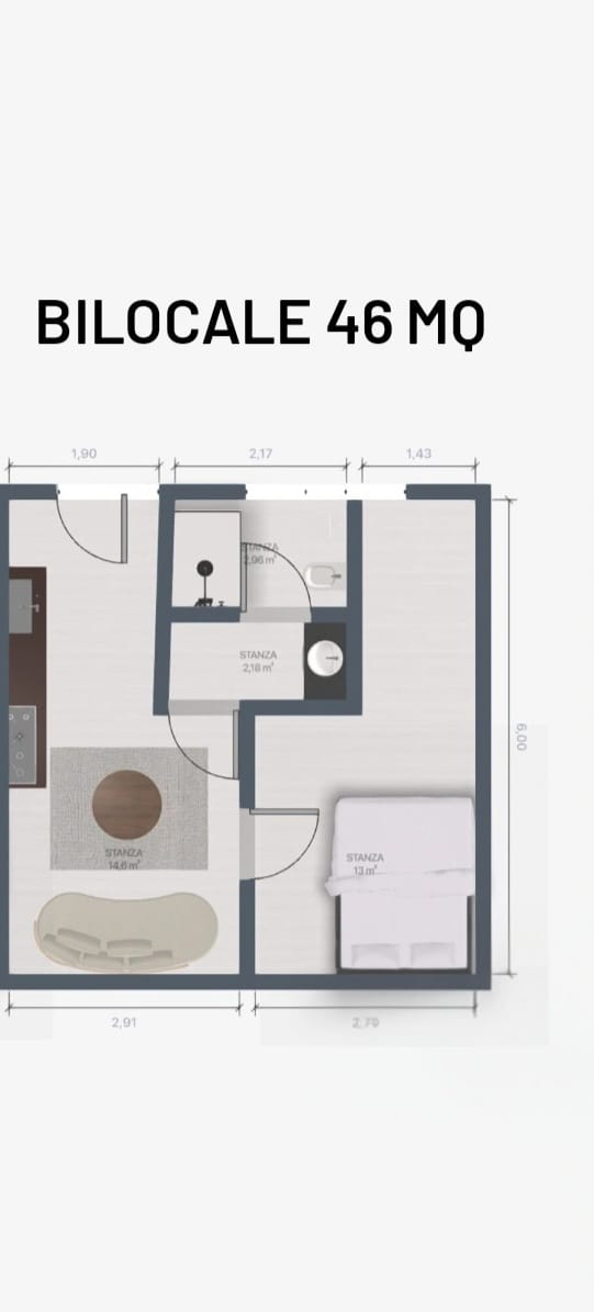 Monolocale in vendita in corso milano 38, Bovisio Masciago