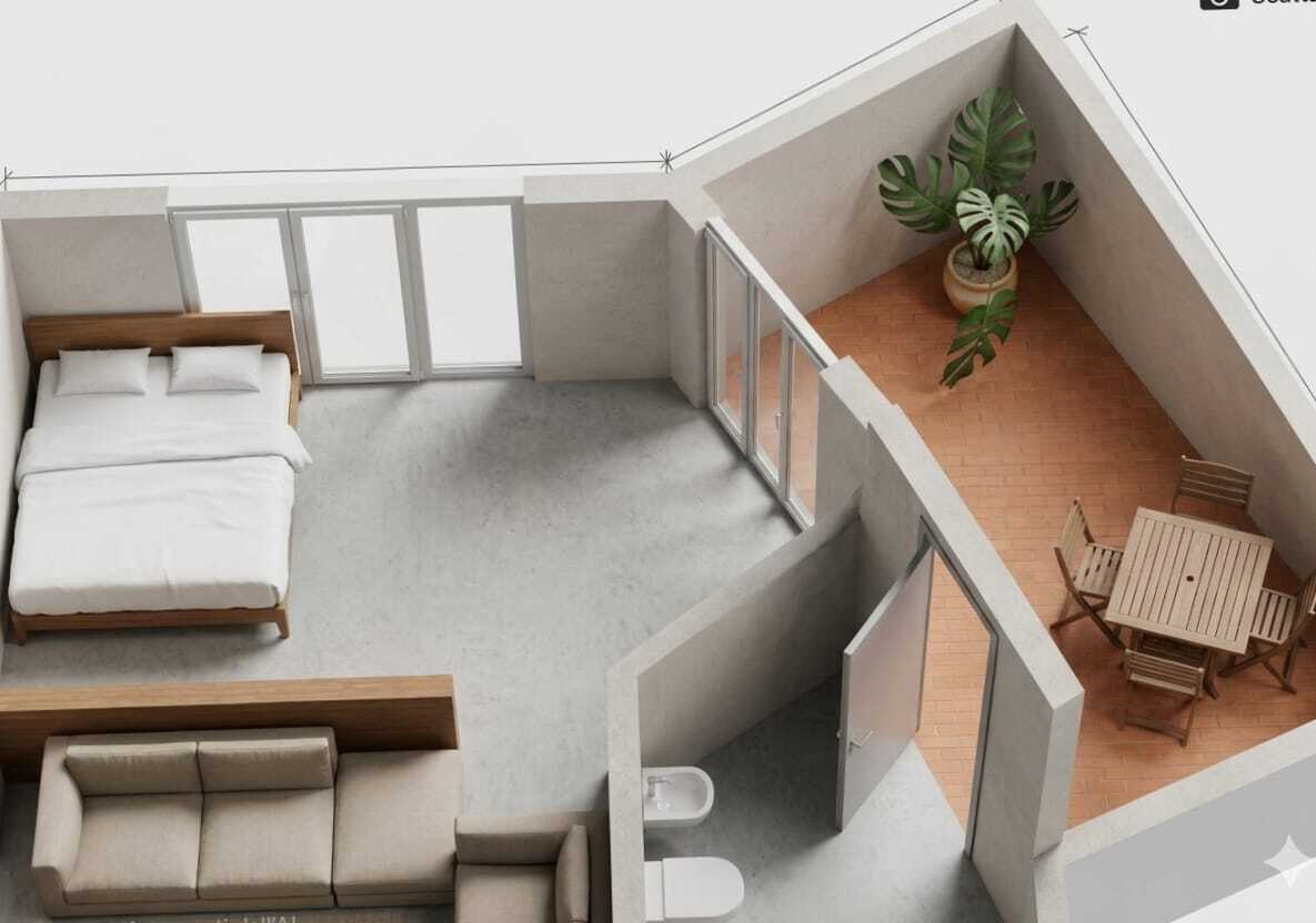 Bilocale con terrazzo in piazza cinque giornate, Arese