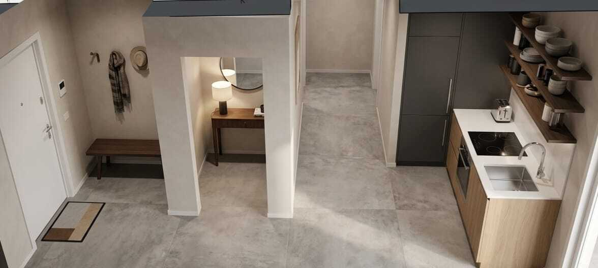 Bilocale con terrazzo in piazza cinque giornate, Arese