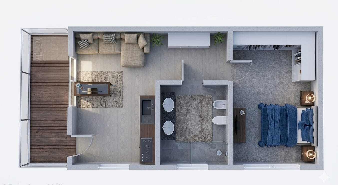 Bilocale da ristrutturare in via col di lana 24, Monza