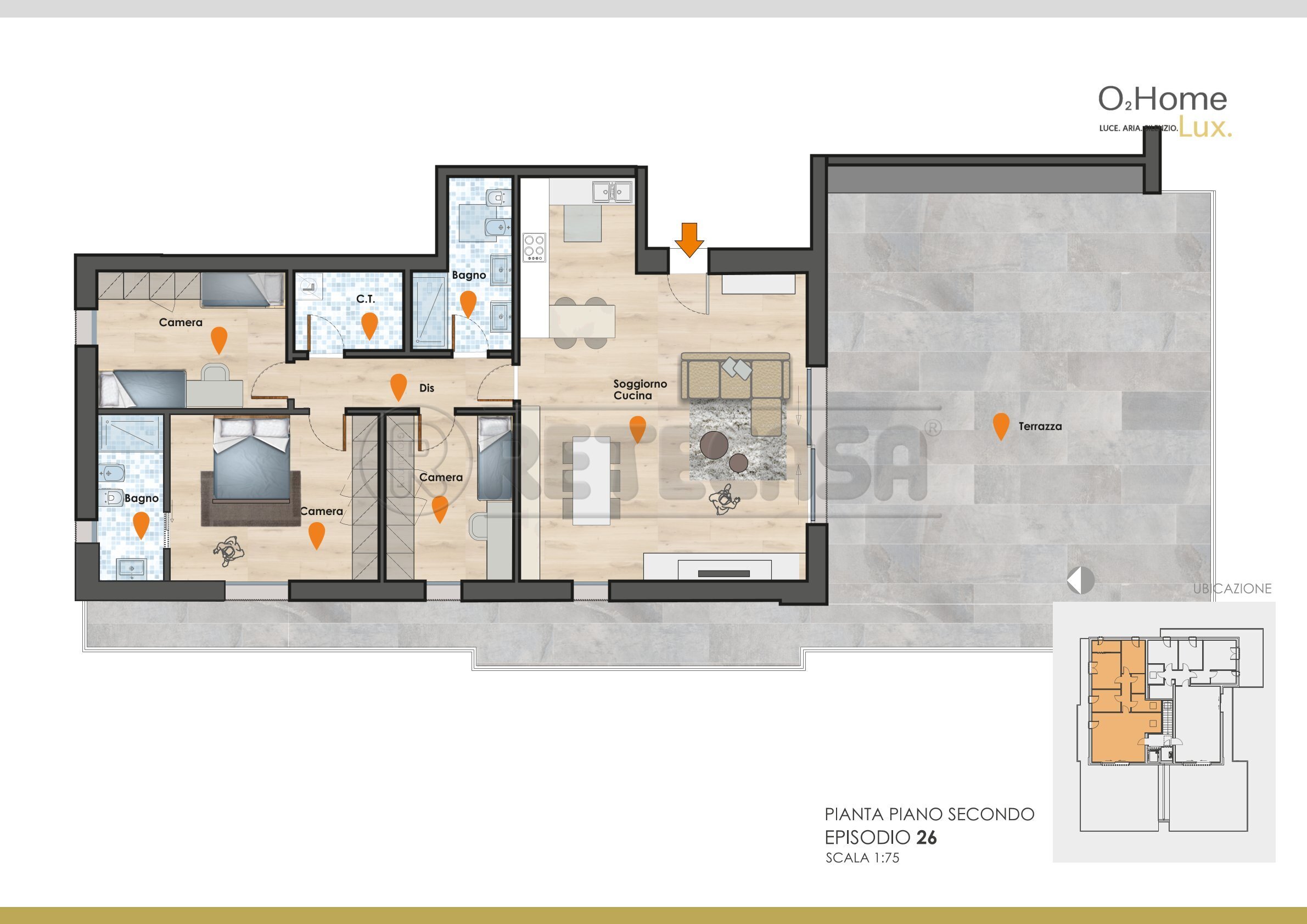 Attico con terrazzo in via armando diaz 2, Bolzano Vicentino