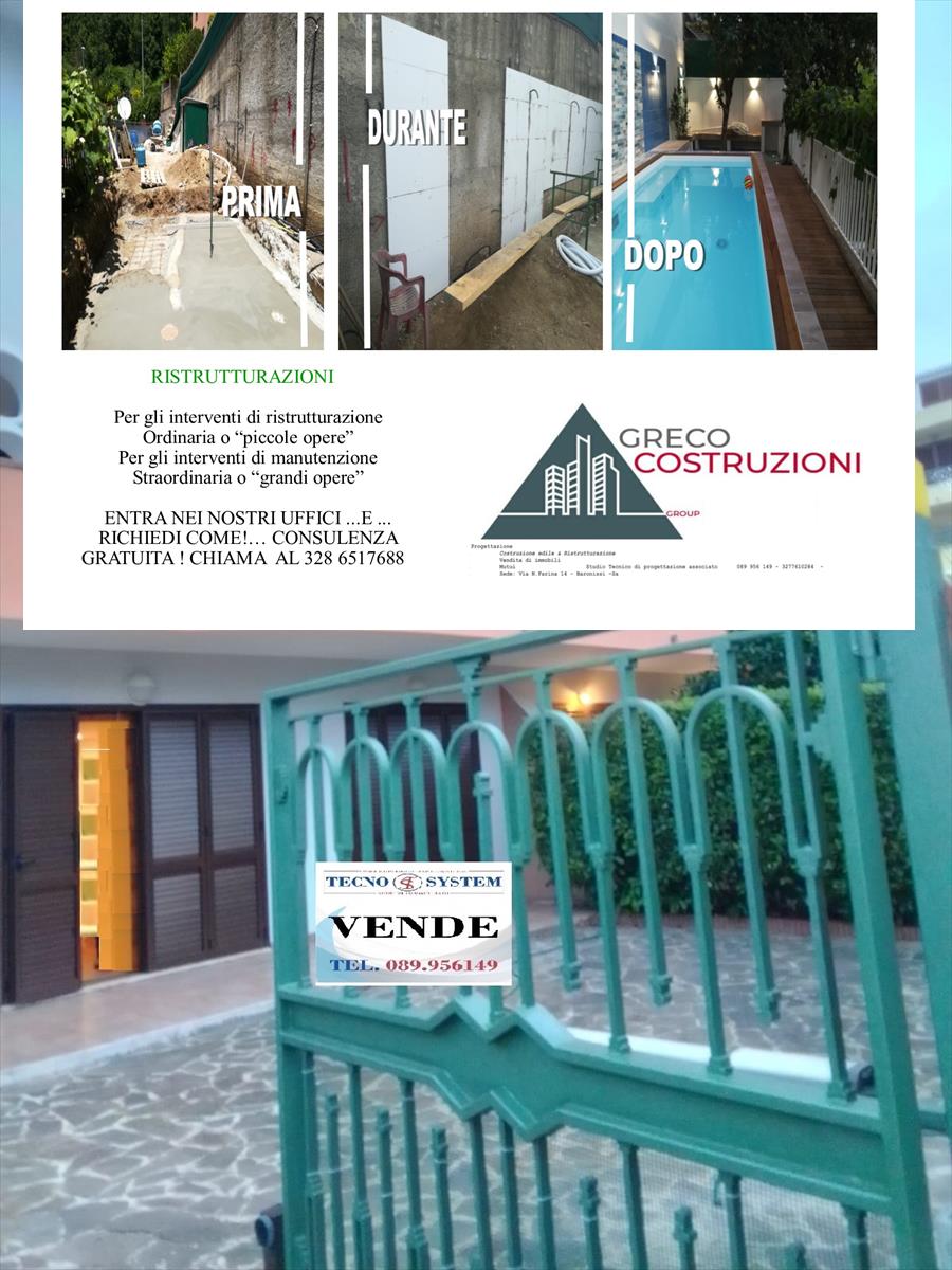 Villa con giardino, Baronissi caprecano