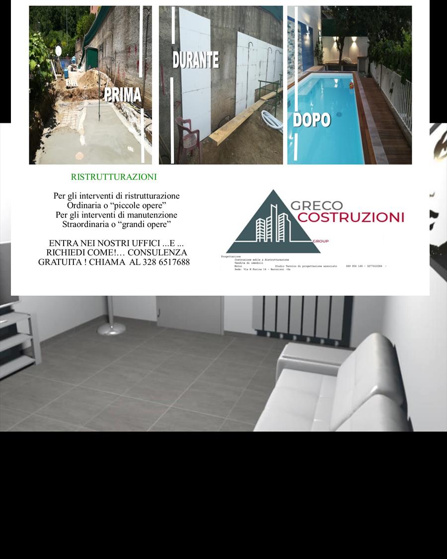 Trilocale con box doppio, Baronissi centro storico