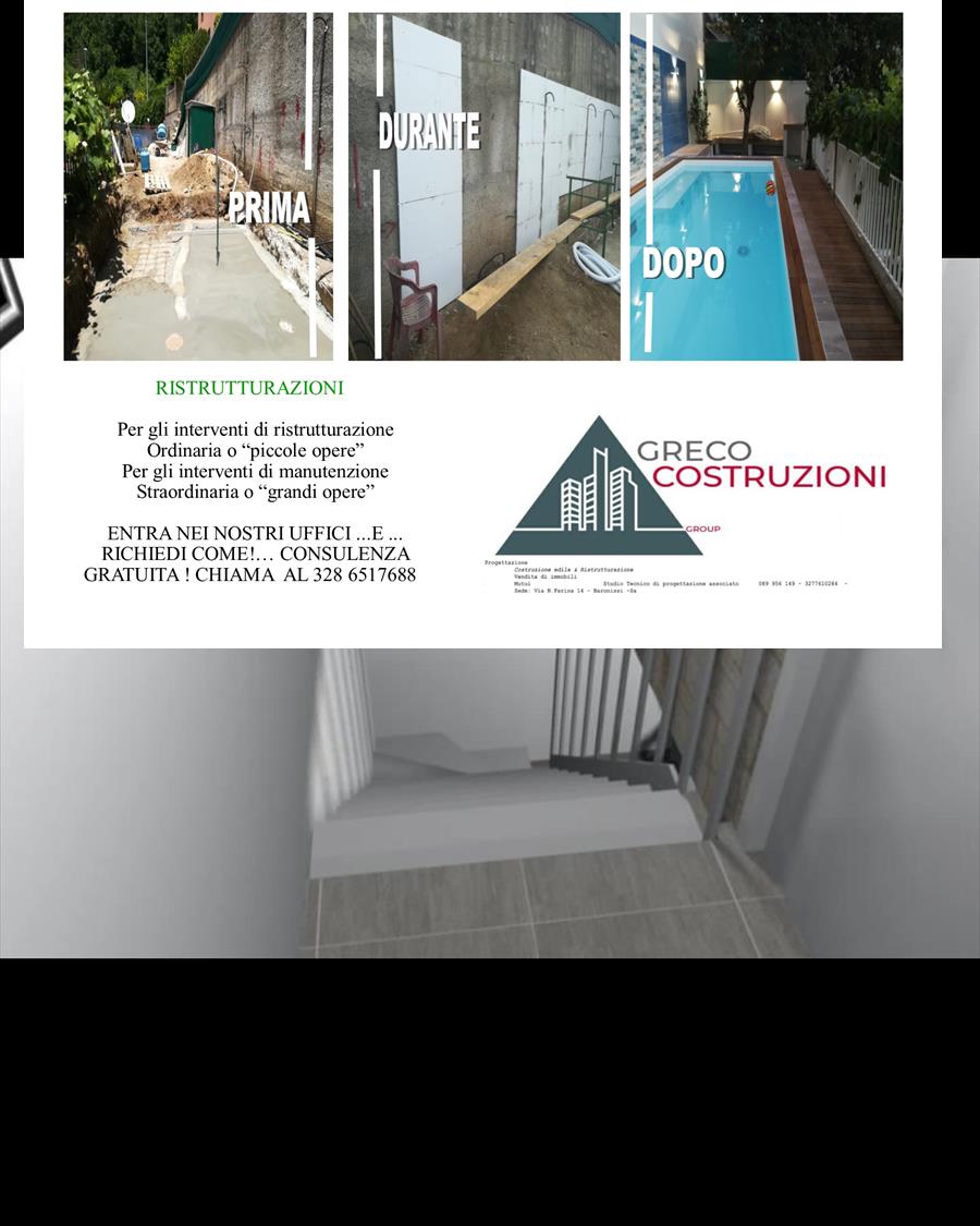 Trilocale con box doppio, Baronissi centro storico