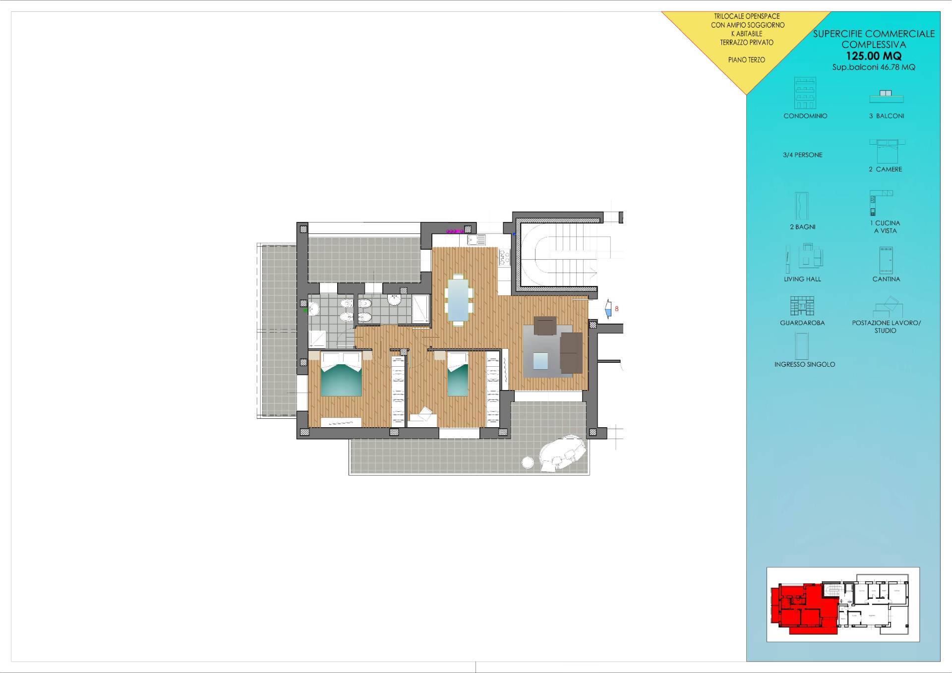 Appartamento in vendita a Monza, Cazzaniga