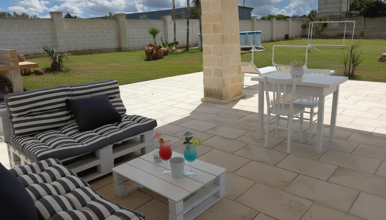 Villa con giardino a Nard�