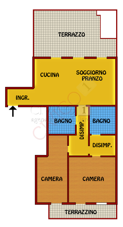 Trilocale con giardino in via pascoli 1, Quinto Vicentino