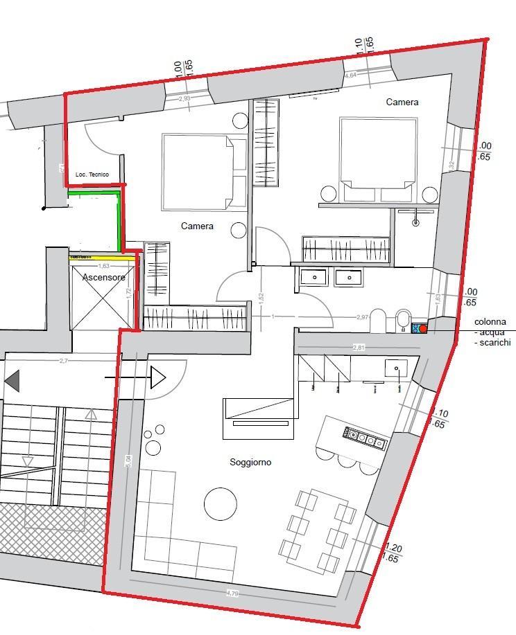 Appartamento ristrutturato, Massa borgo del ponte