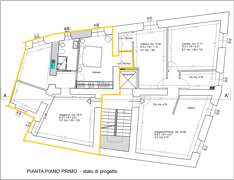 Appartamento nuovo, Massa borgo del ponte