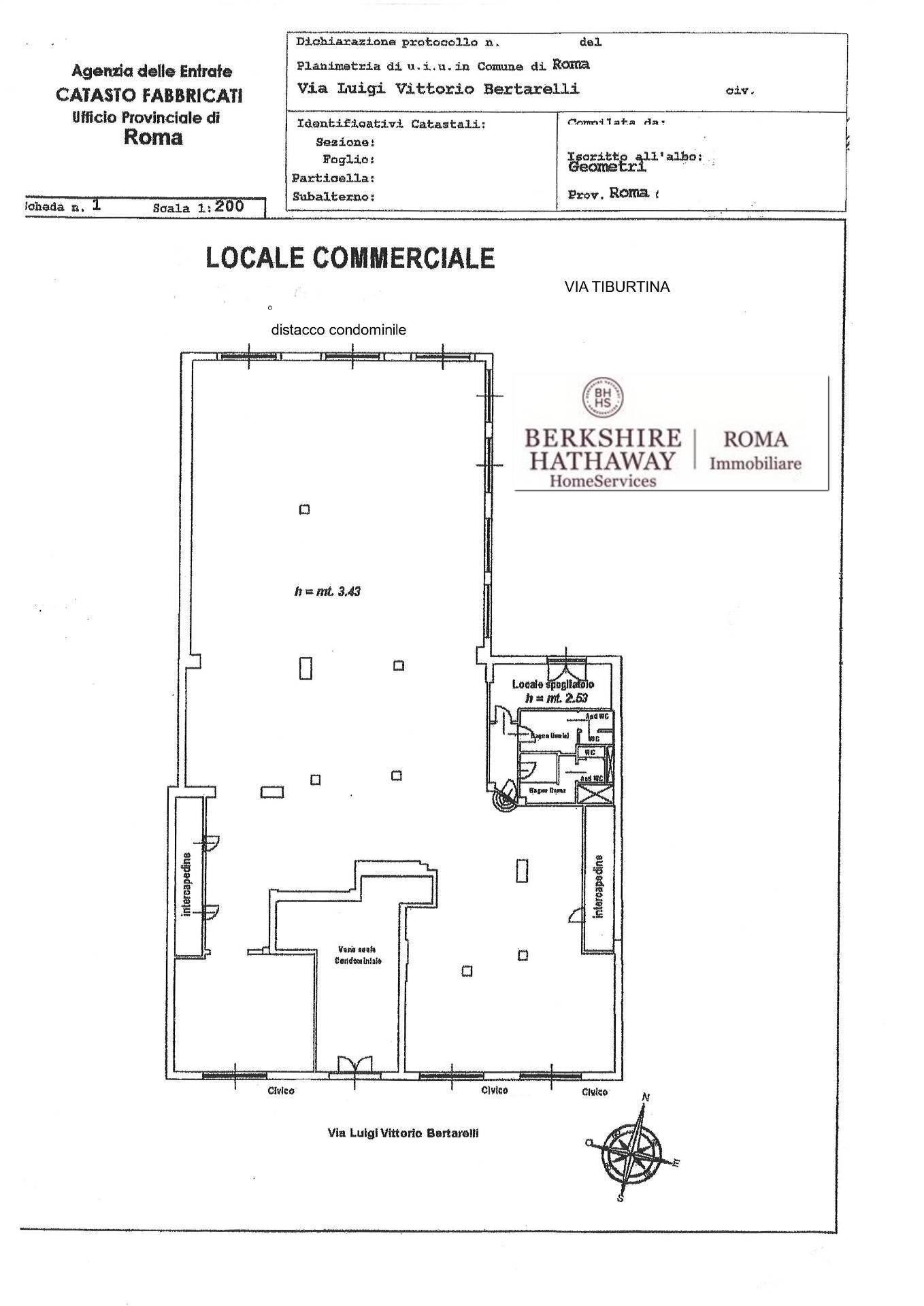 Locale commerciale in affitto a Roma