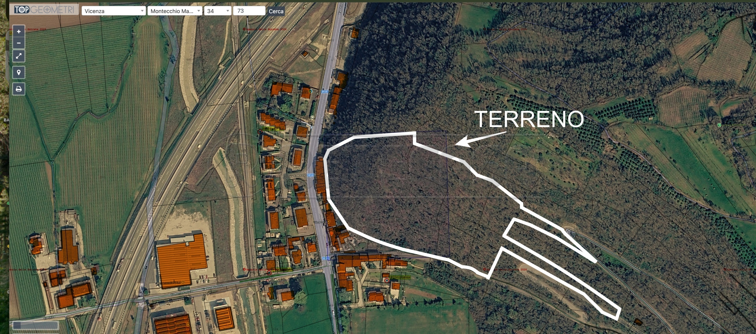 Terreno Agricolo in vendita in via roccolo 6, Montecchio Maggiore