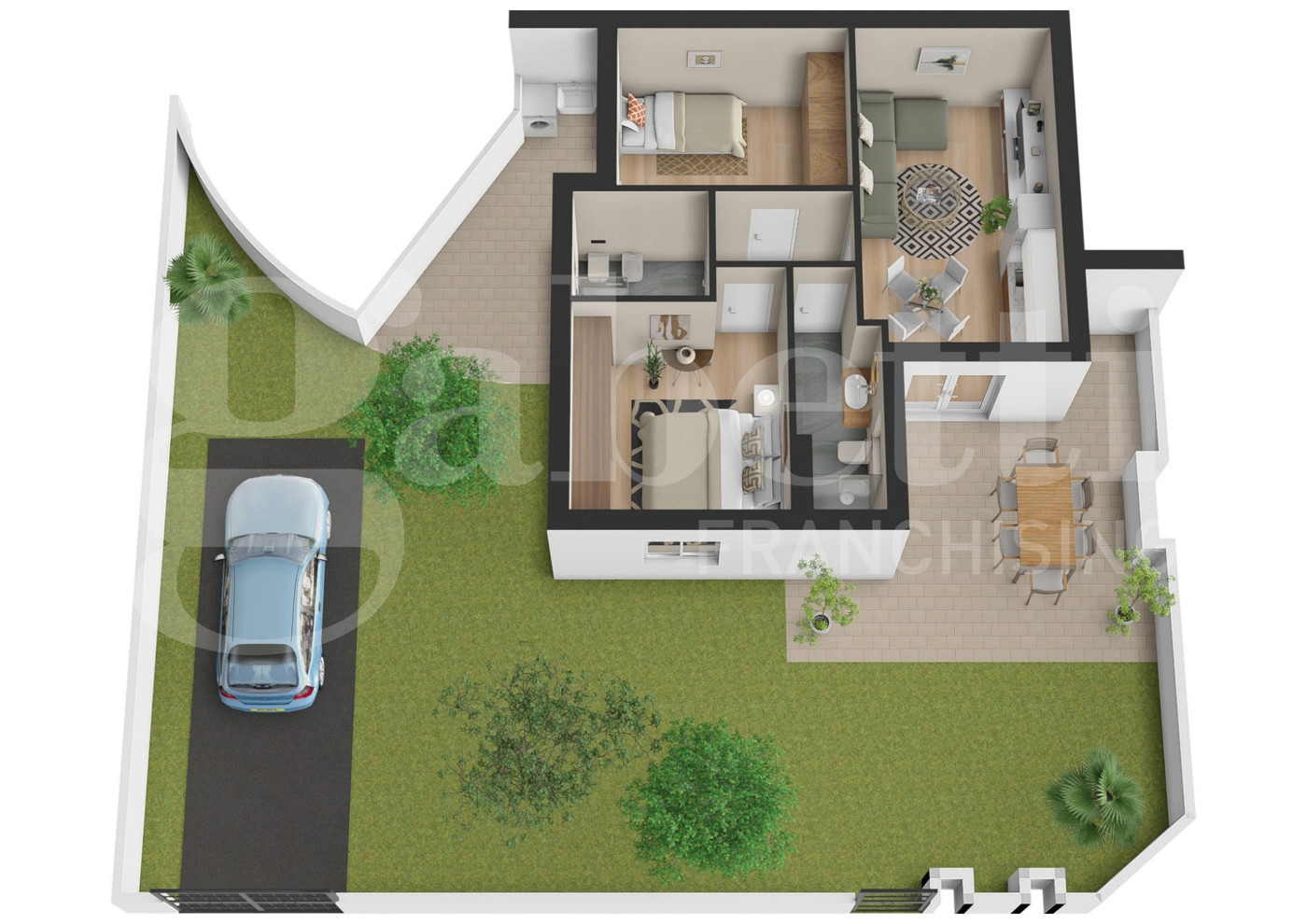 Trilocale con box a Tortoreto