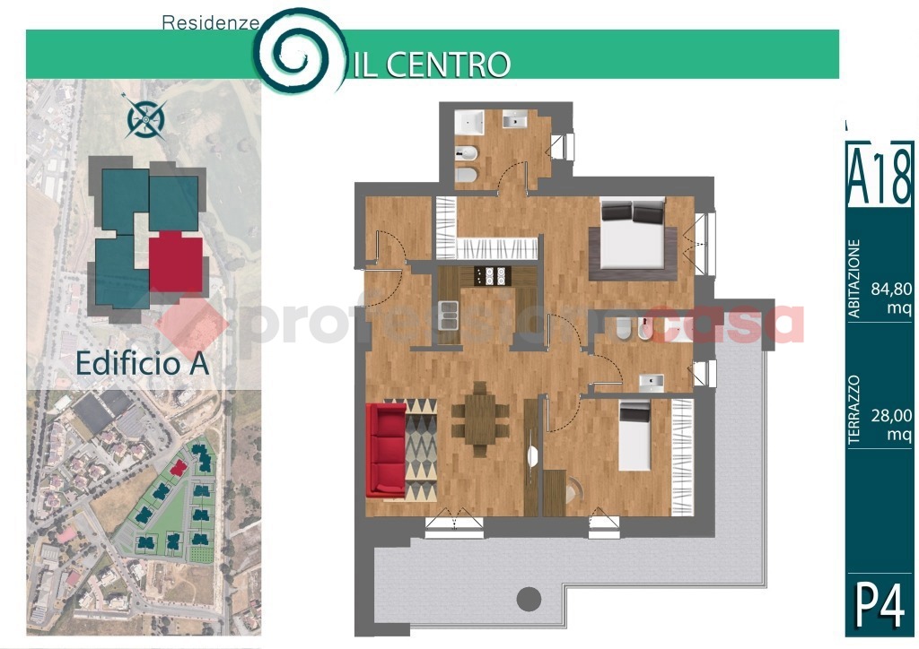 Trilocale classe A1 a Guidonia Montecelio