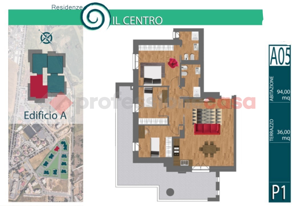Quadrilocale classe A1 a Guidonia Montecelio