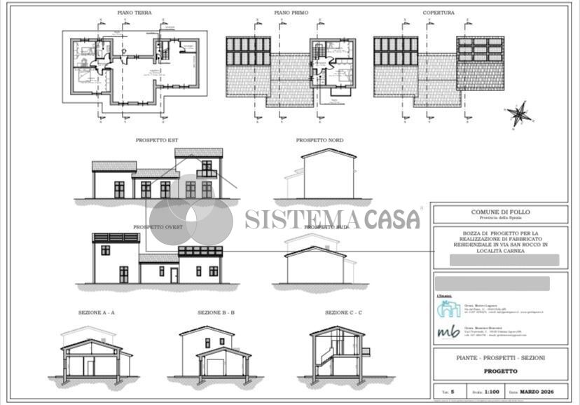 Casa indipendente con giardino a Follo