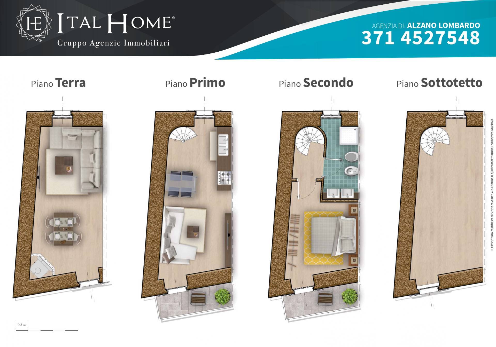 Terracielo/Terratetto in vendita a Pradalunga