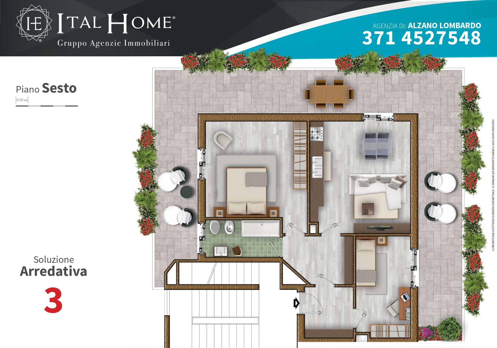 Attico in vendita a Torre Boldone