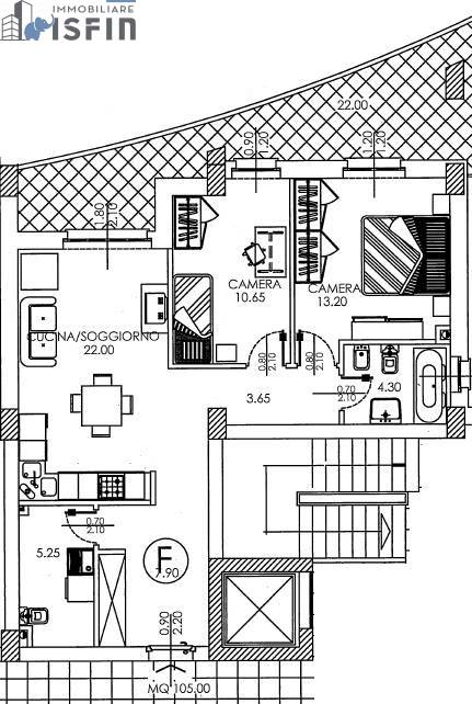 Appartamento in vendita a Cosenza, Cuturella - Via Popilia - 2 Fiumi
