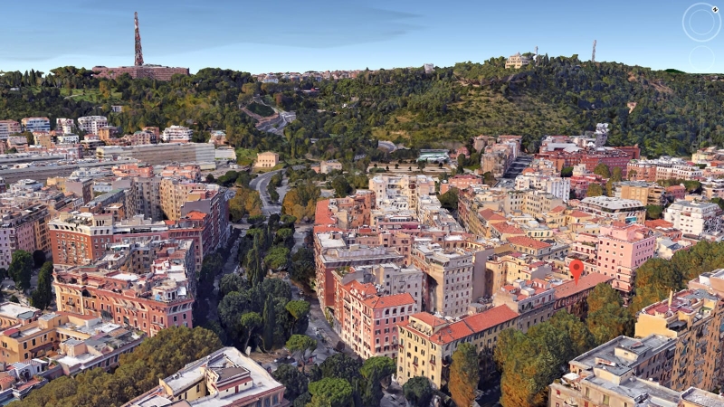 Mansarda con terrazzo a Roma