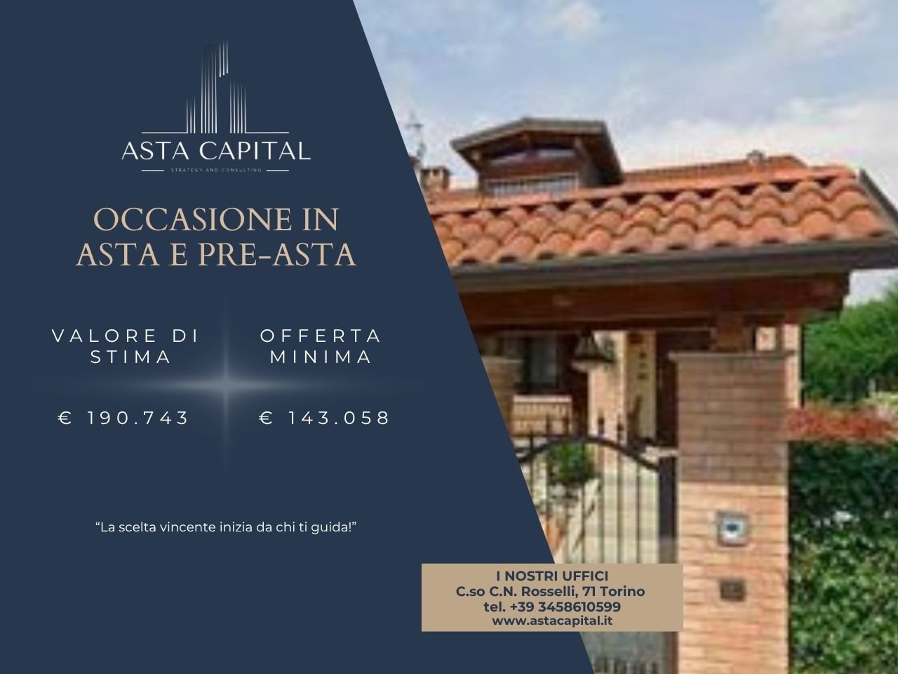 Quadrilocale in vendita a Lombardore