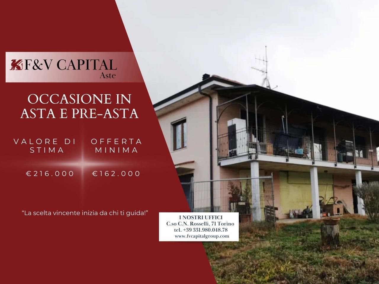 Quadrilocale in vendita a Rivalba