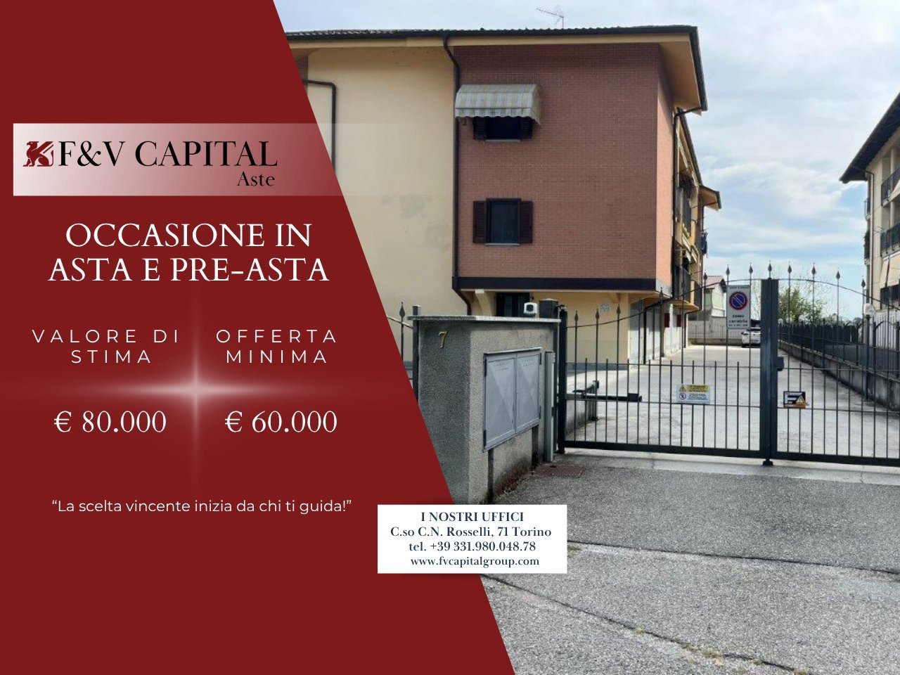 Trilocale in vendita a Airasca
