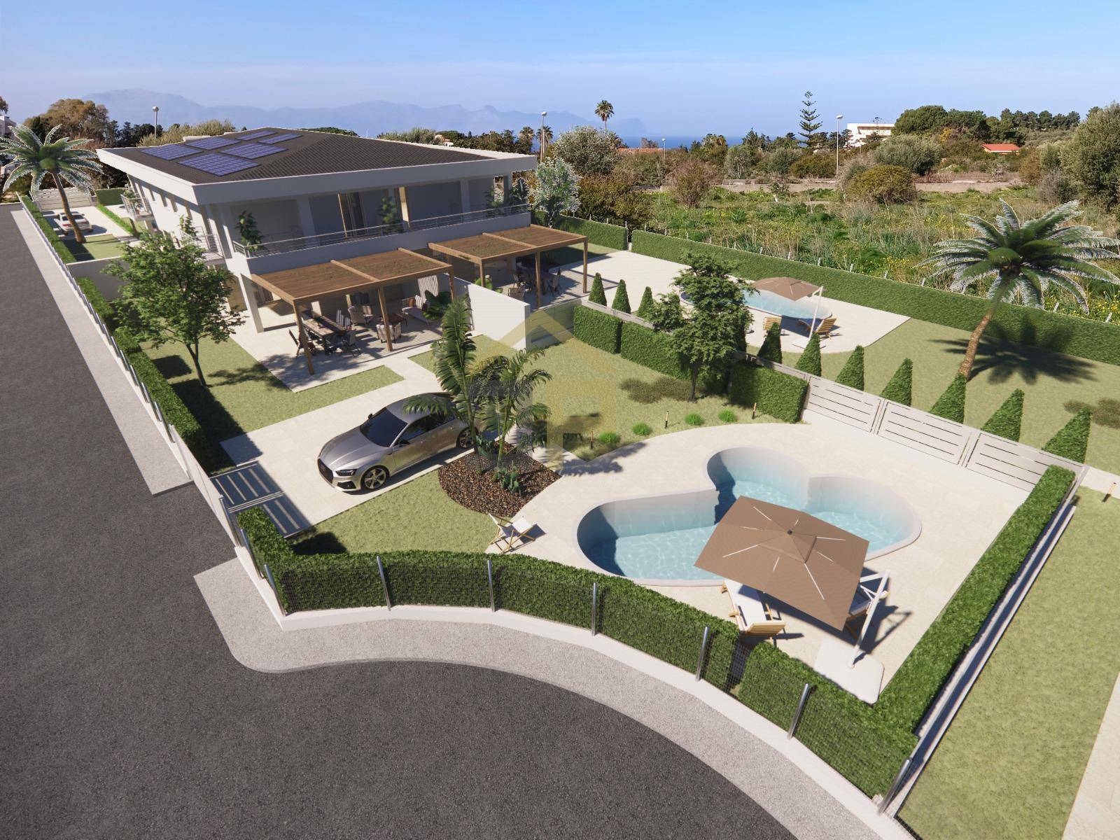 Porzione di Villa Quadrifamiliare in vendita a Terrasini