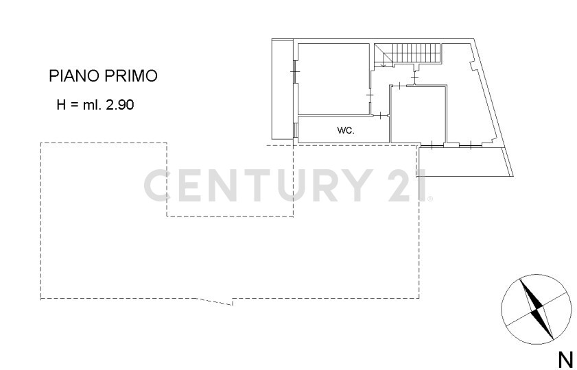 Casa indipendente con terrazzo in via cassone, Catania