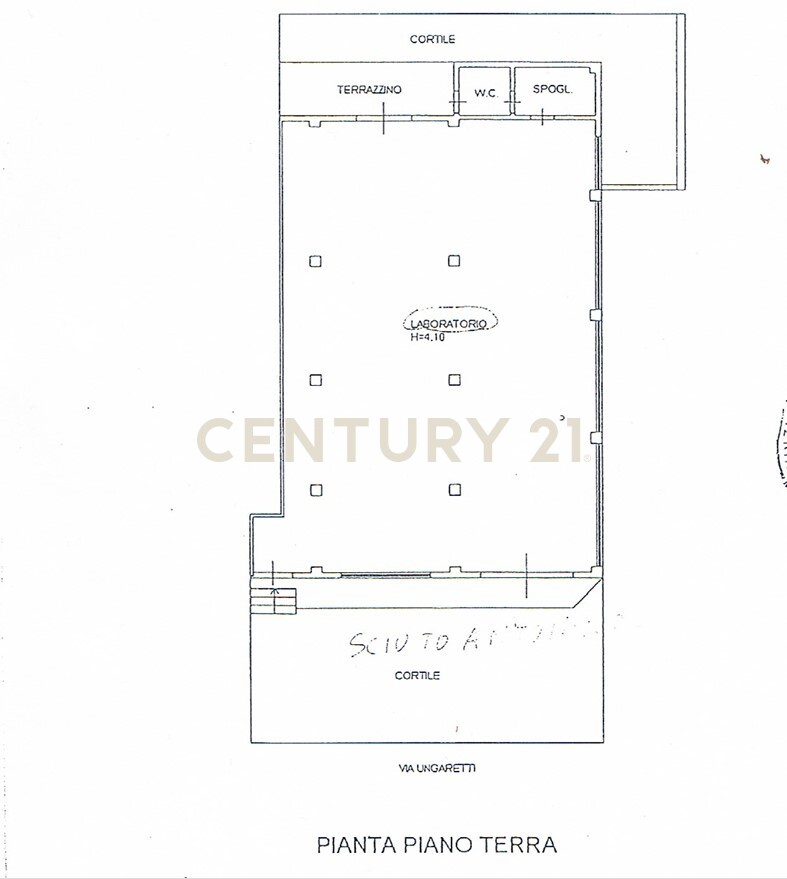 Laboratorio con giardino in via ungaretti 16-h g, Giarre