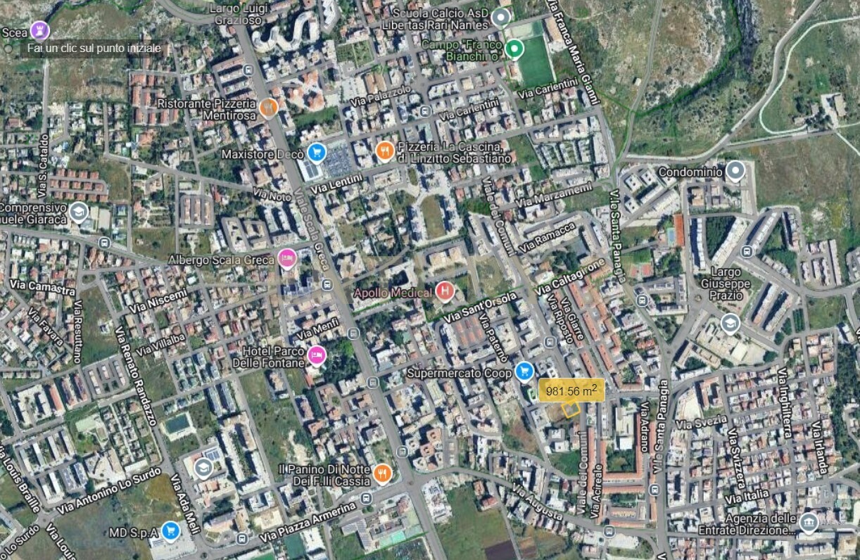 Terreno Edificabile con giardino in viale dei comuni 29, Siracusa