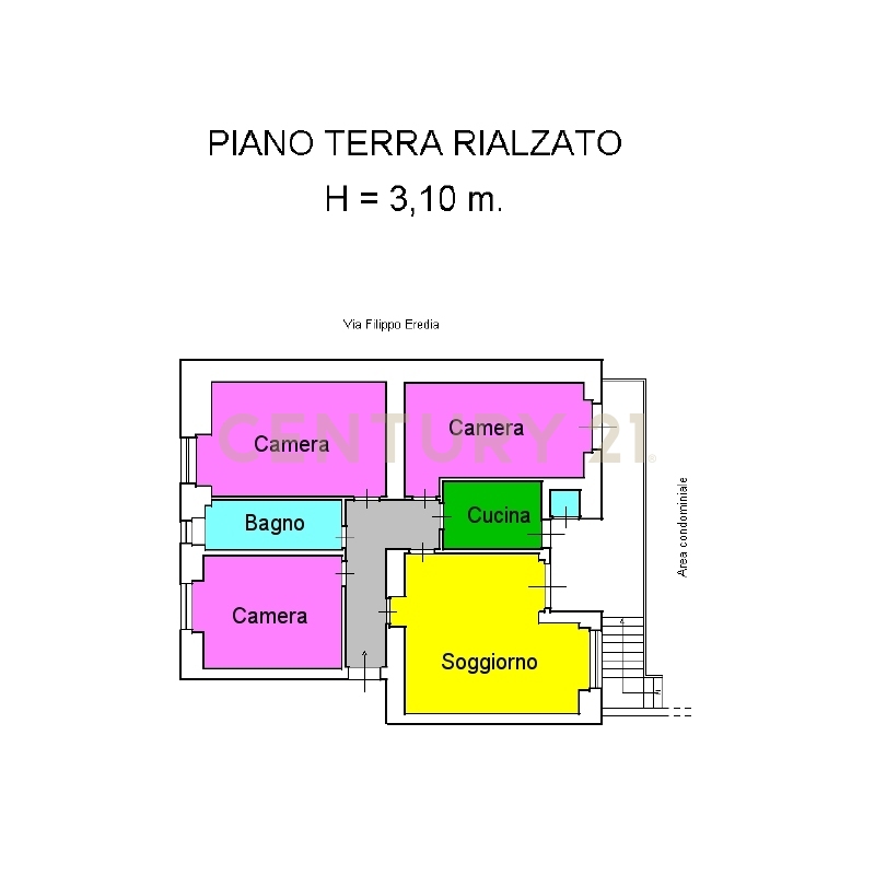 Quadrilocale da ristrutturare in via filippo eredia 49, Catania