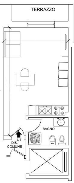 Monolocale ristrutturato a Bologna