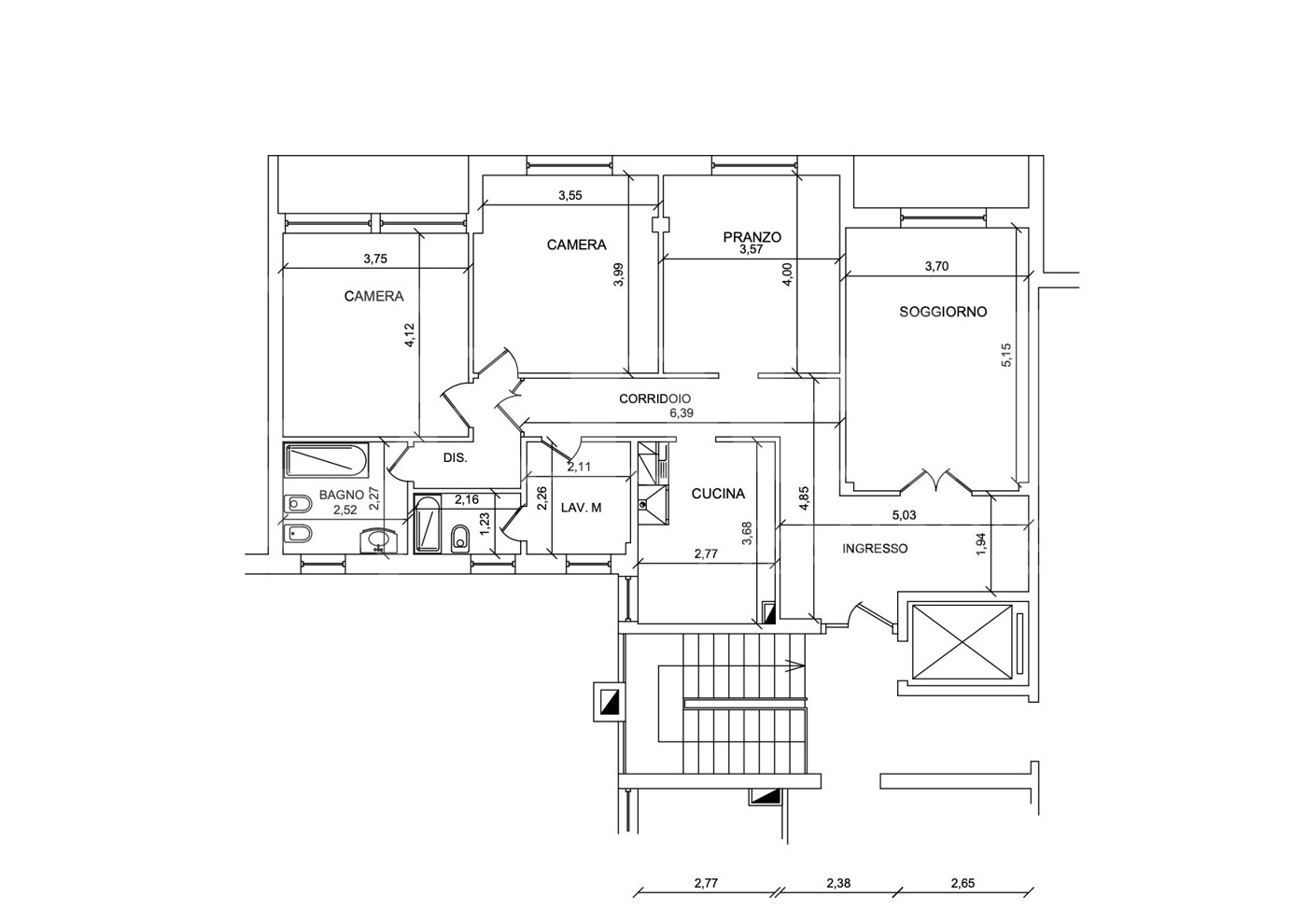 Appartamento ristrutturato a Bologna