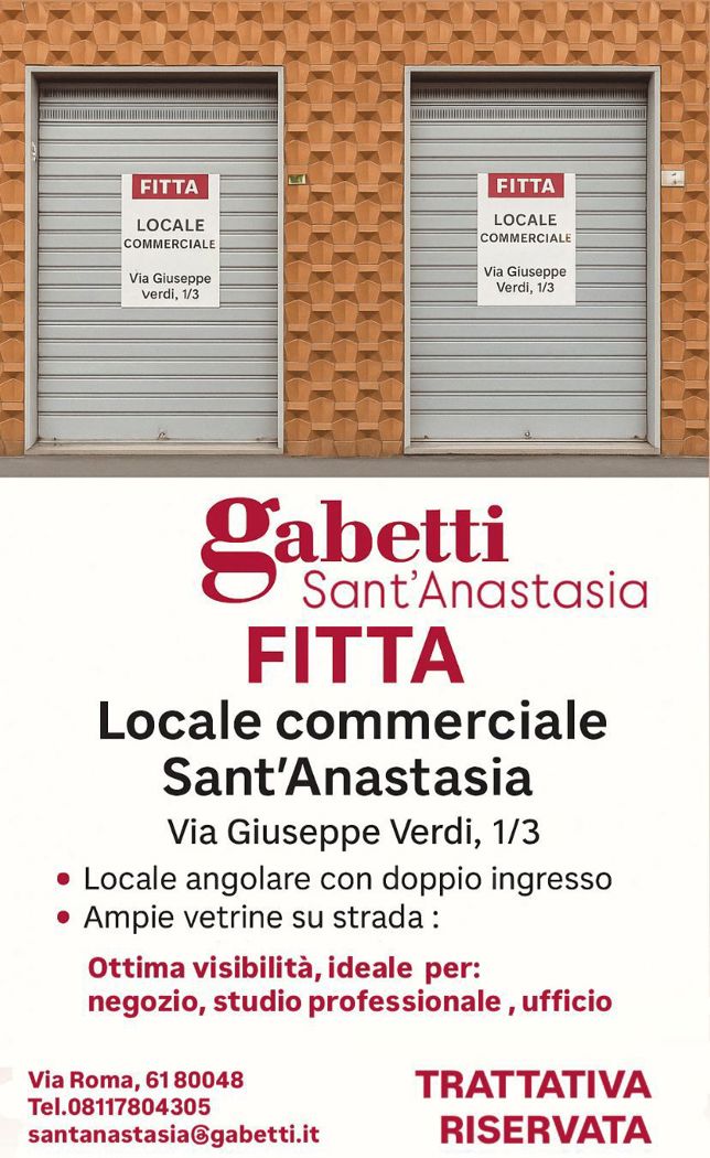 Attività commerciale in affitto/gestione a Sant'Anastasia