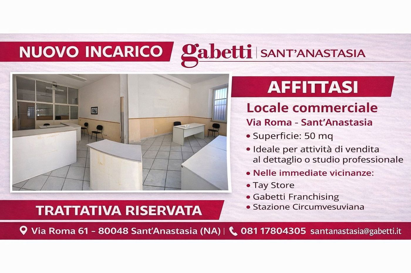 Attivit� commerciale in affitto/gestione a Sant'Anastasia