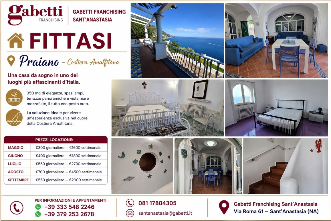 Appartamento vista mare a Praiano