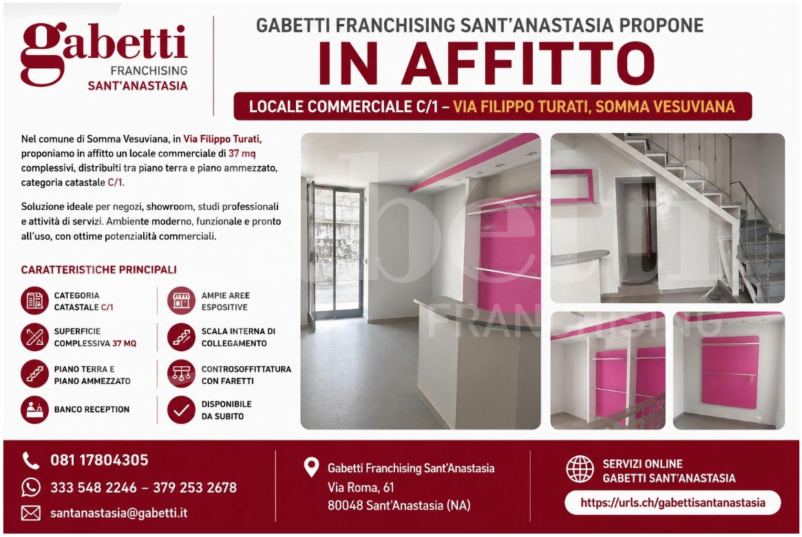 Negozio in affitto a Somma Vesuviana