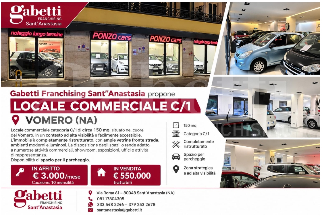 Negozio in affitto a Napoli