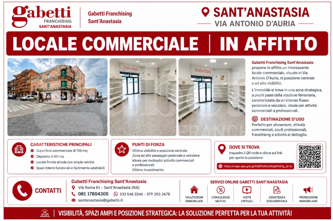 Negozio in affitto a Sant'Anastasia