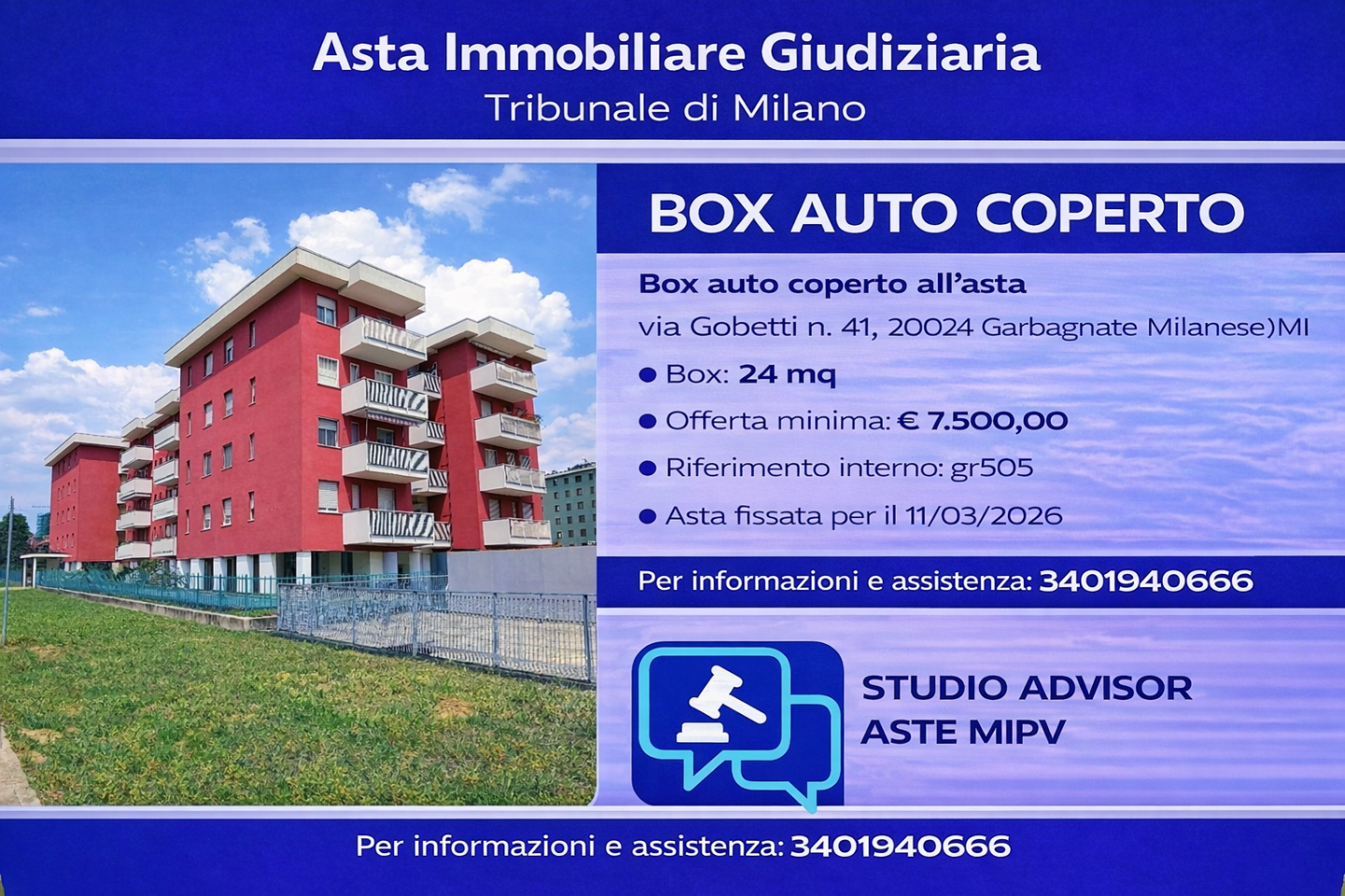 Box/Garage 24mq in vendita a Garbagnate Milanese