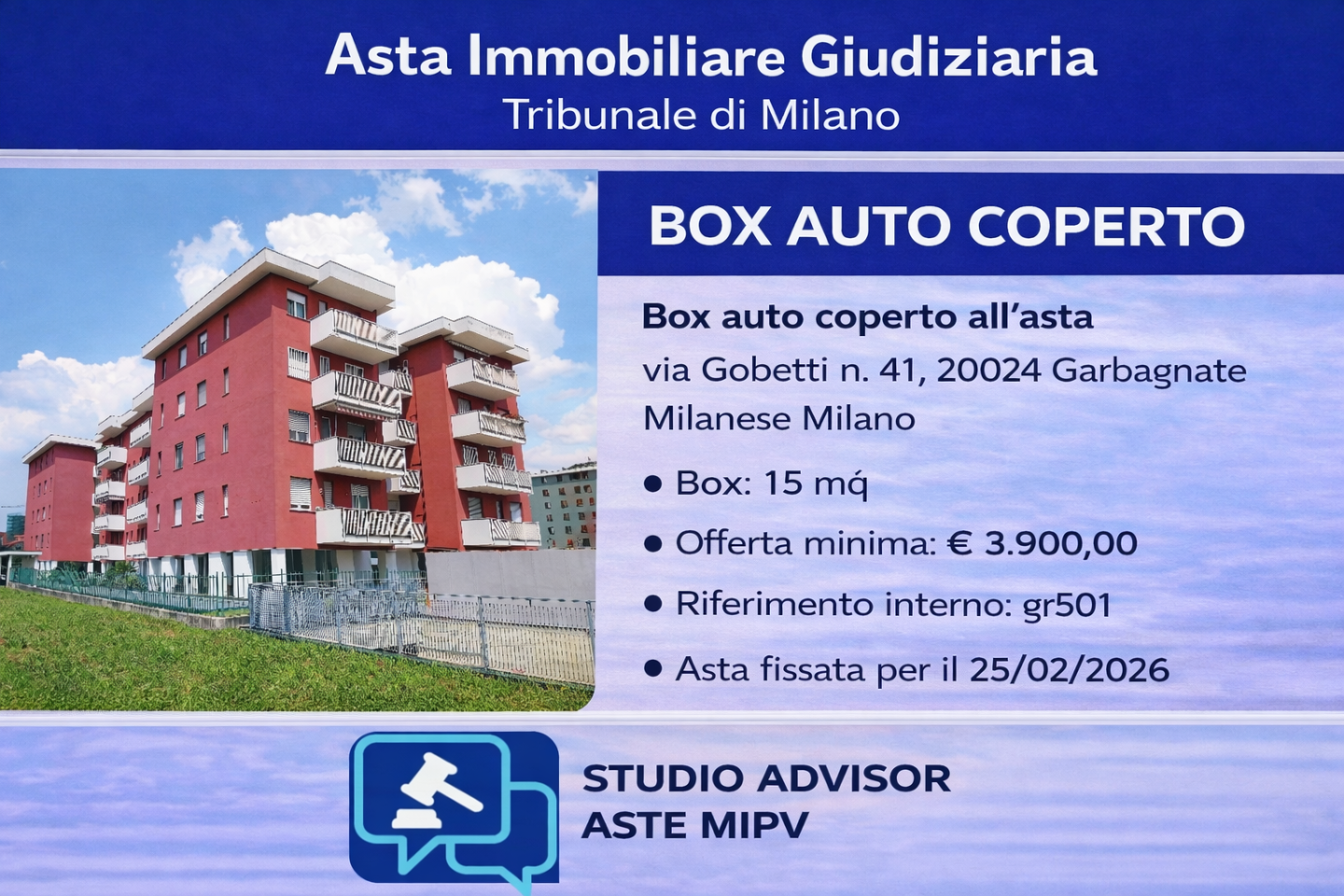 Box/Garage 15mq in vendita a Garbagnate Milanese