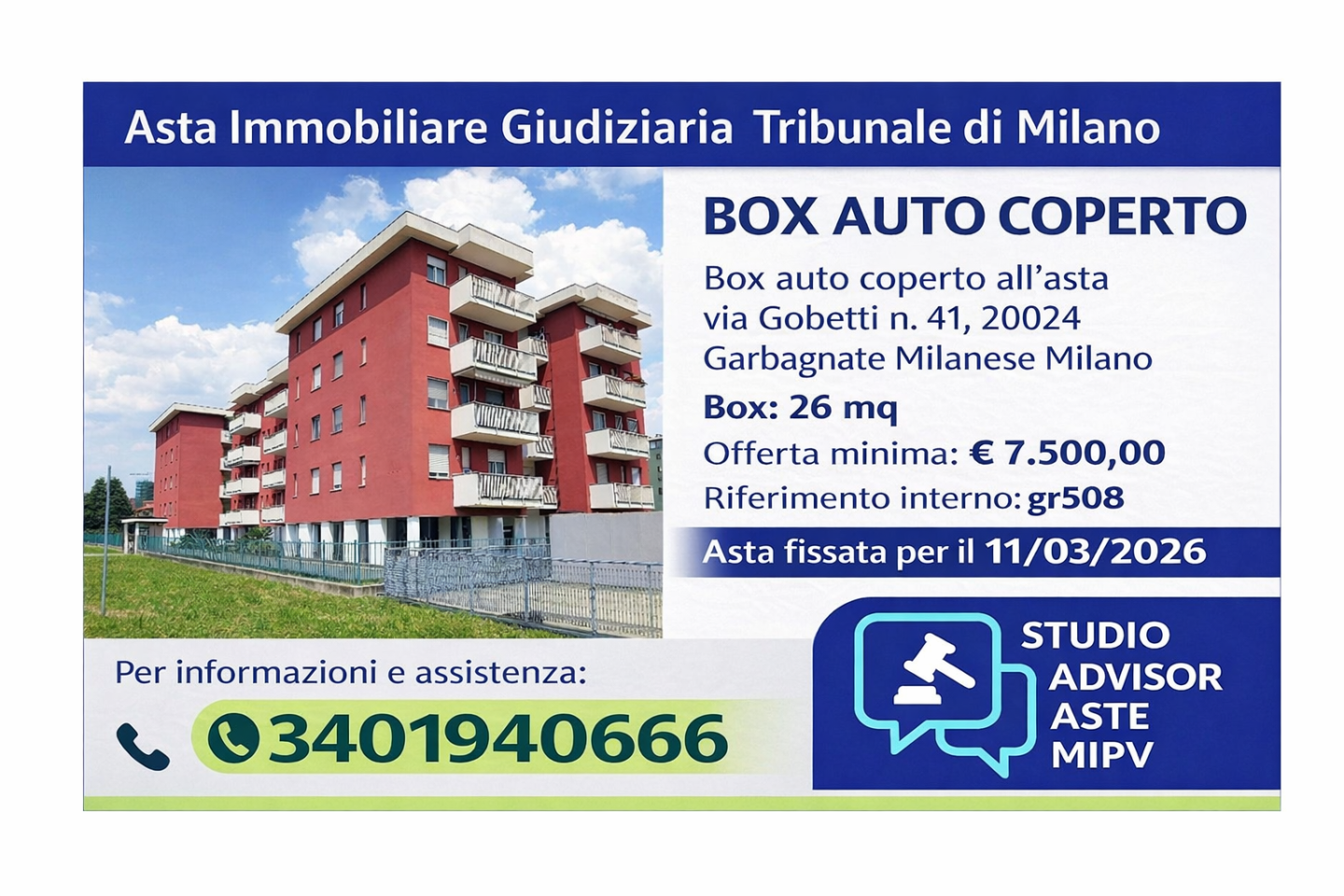 Box/Garage 26mq in vendita a Garbagnate Milanese