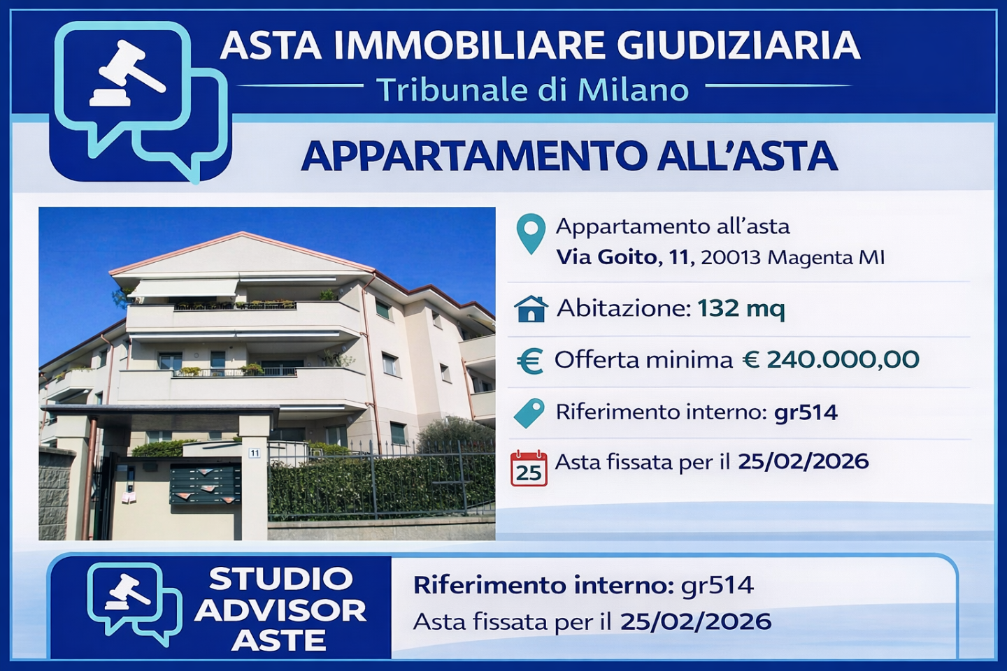 Appartamento con terrazzo a Magenta