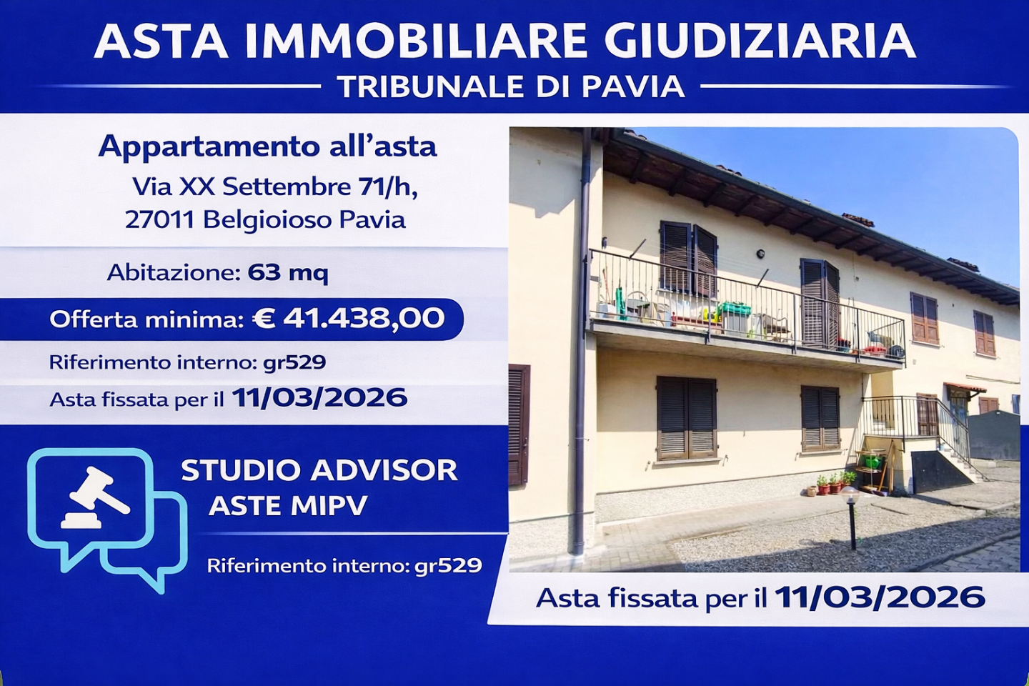 Trilocale in vendita a Belgioioso