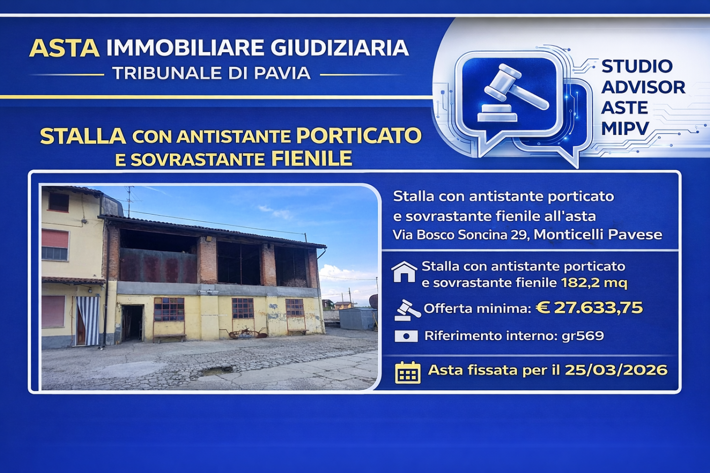 Casa vacanza 3 Locali in vendita a Monticelli Pavese