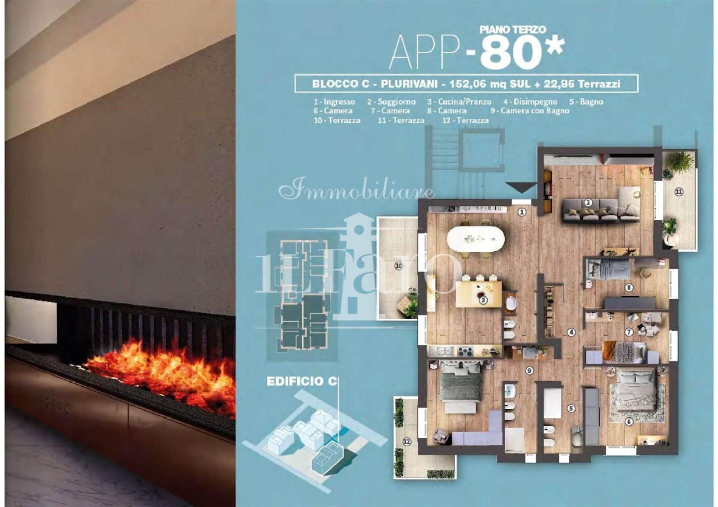 Attico con terrazzi a Campi Bisenzio