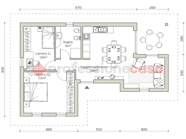 Trilocale a basso consumo a Trivigliano